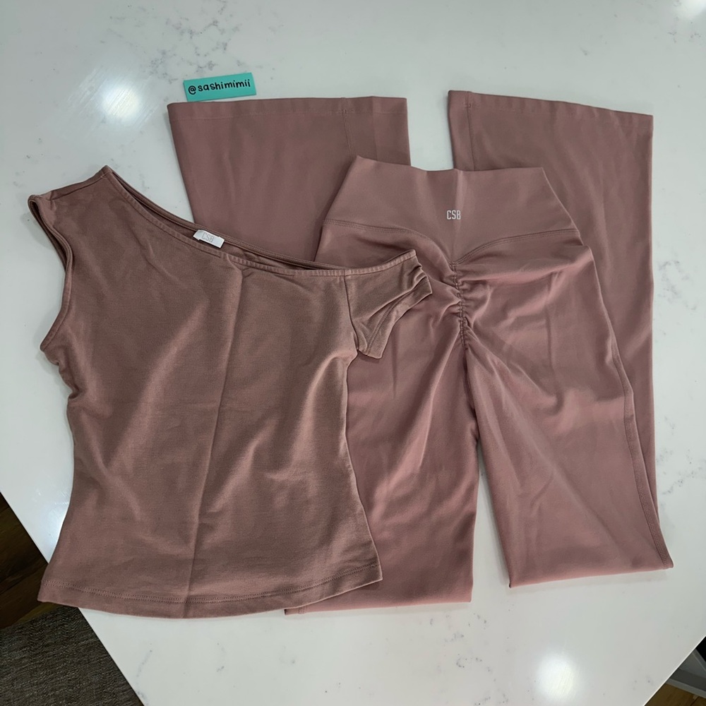 CSB Crop Shop Boutique 2 piece Set - Walnut (Size S) Full Retail $145